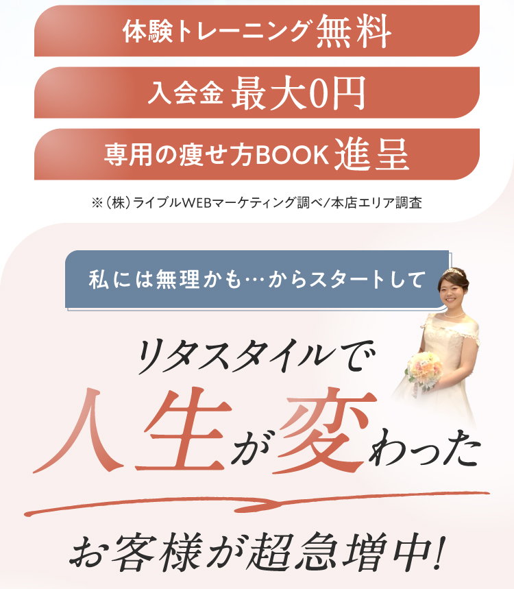 夏までに早期ダイエット完了！体験トレーニングが無料になる特別キャンペーン
