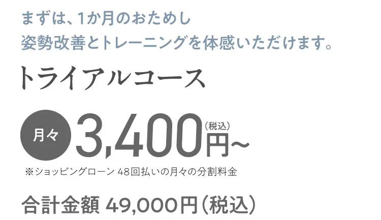 パーソナルトレーニング　3か月コース