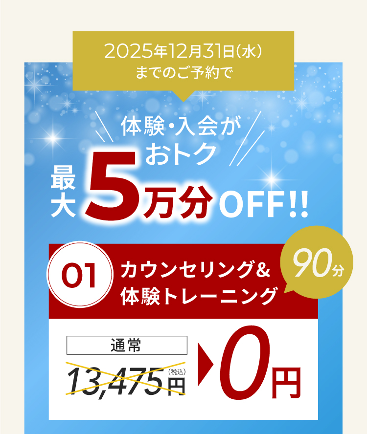 お客様の人生を変えるパーソナルジム　リタスタイル　１グーグル口コミ5段階で4.9　２お子さま連れ大歓迎　３痩せない場合は全額保証