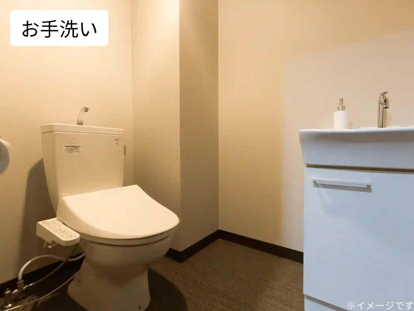 パーソナルジム リタスタイル長崎浜町店　お手洗いの写真