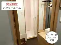 パーソナルジム リタスタイル鹿児島天文館店　完全個室のパウダールームの写真